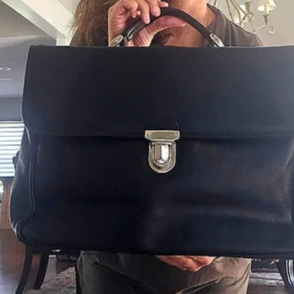 Italian Leather Work Bag - Picture 5 of 6